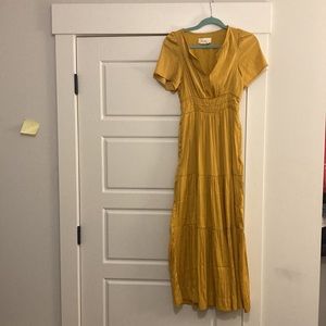 Anthropologie Dress Yellow